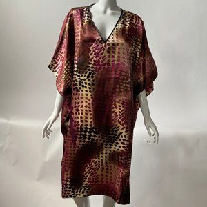 Purple and Tan Caftan - One Size